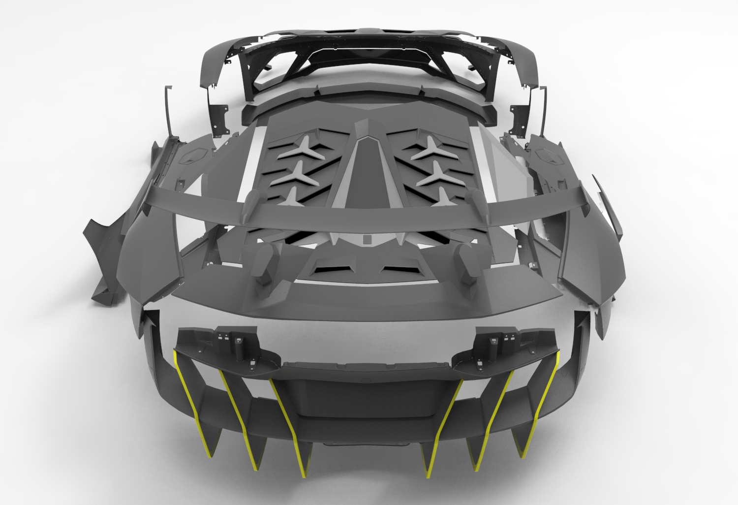Check price and buy Duke Dynamics Body kit set for Lamborghini Aventador Widebody kit