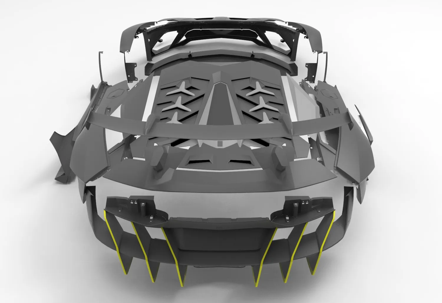 Check price and buy Duke Dynamics Body kit set for Lamborghini Aventador Widebody kit