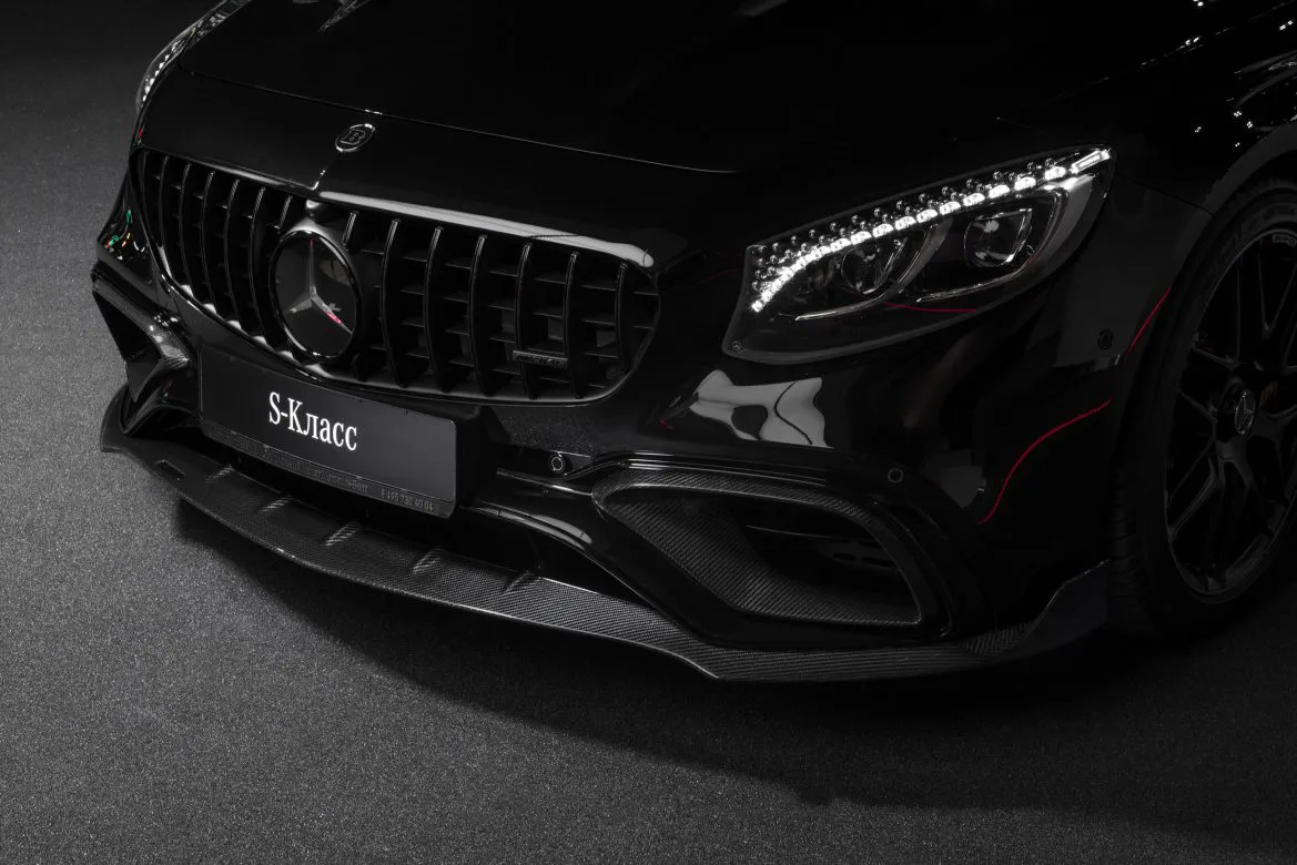 Front apron attachments BS Style carbon for Mercedes S-class AMG A 217 AMG S 63