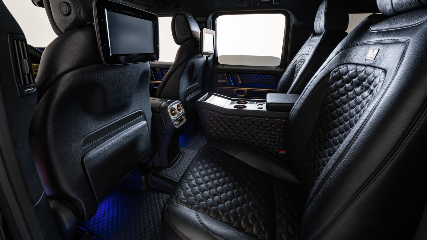 Brabus Black & Gold style interior for Mercedes G-class W463A AMG G 63