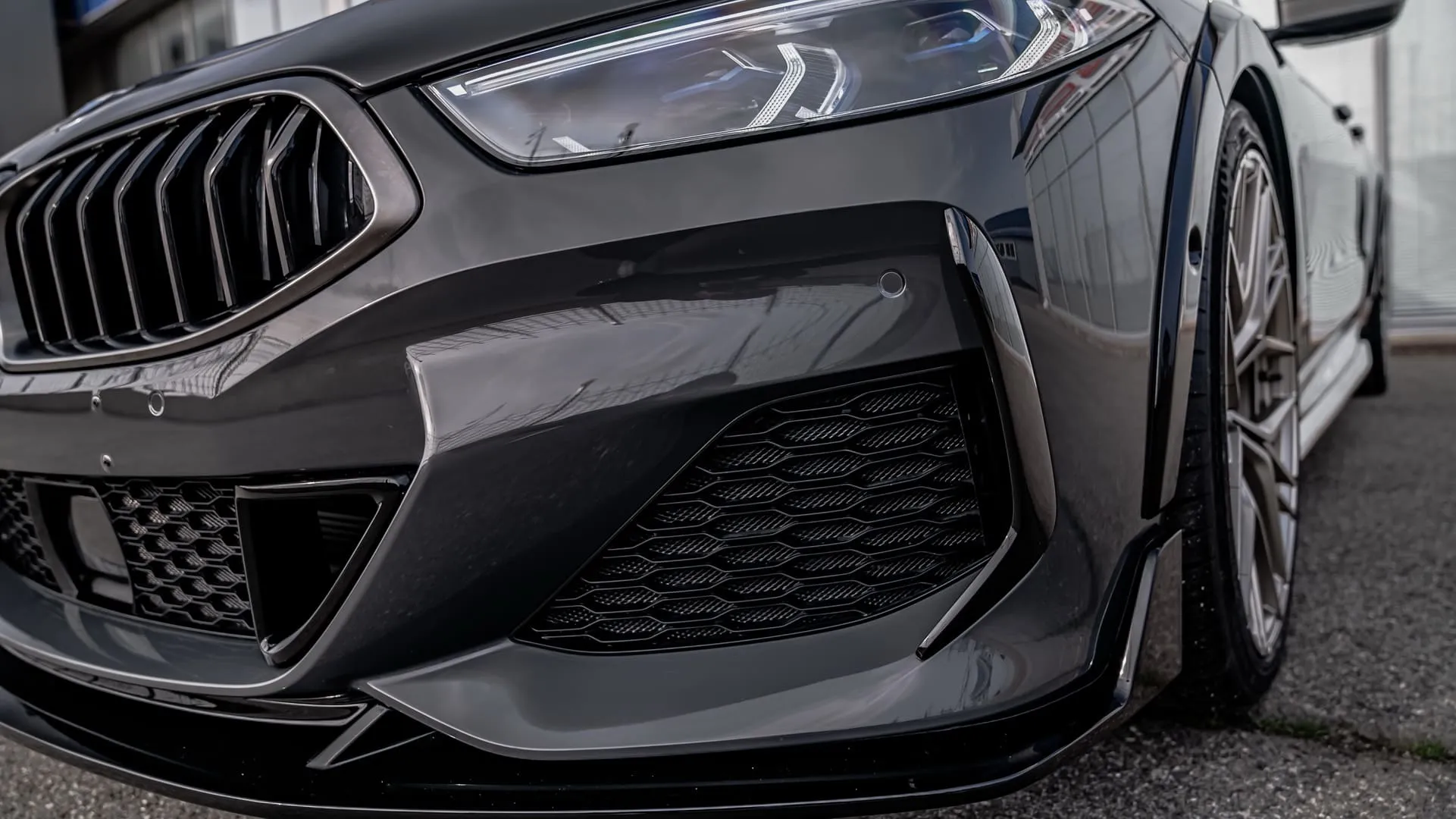 Front bumper side attachments SCL Performance for BMW 8 series Grand Coupe G16 M-POWER