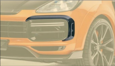 Front bumper covers Mansory Carbon for Porsche Cayenne Coupe