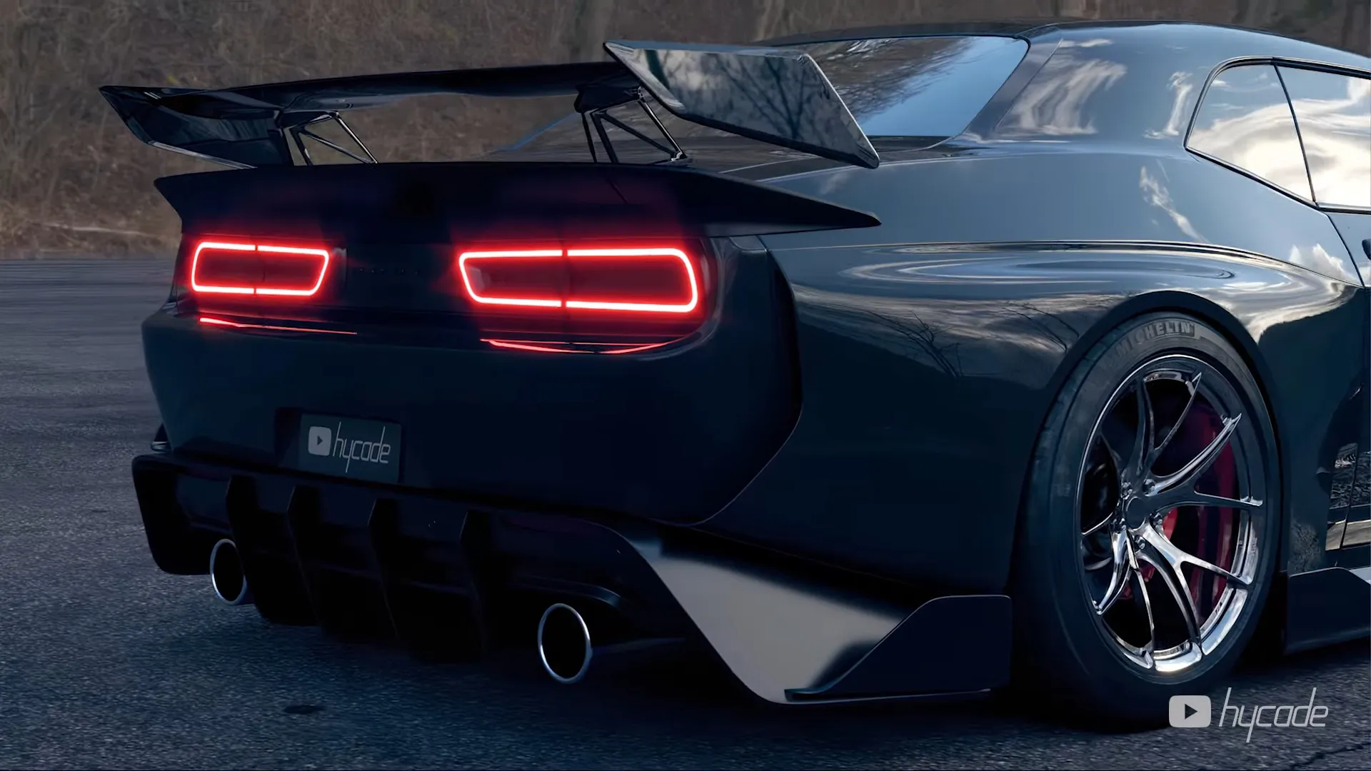 Dodge Challenger Demon Custom Wide Body Kit by Hycade