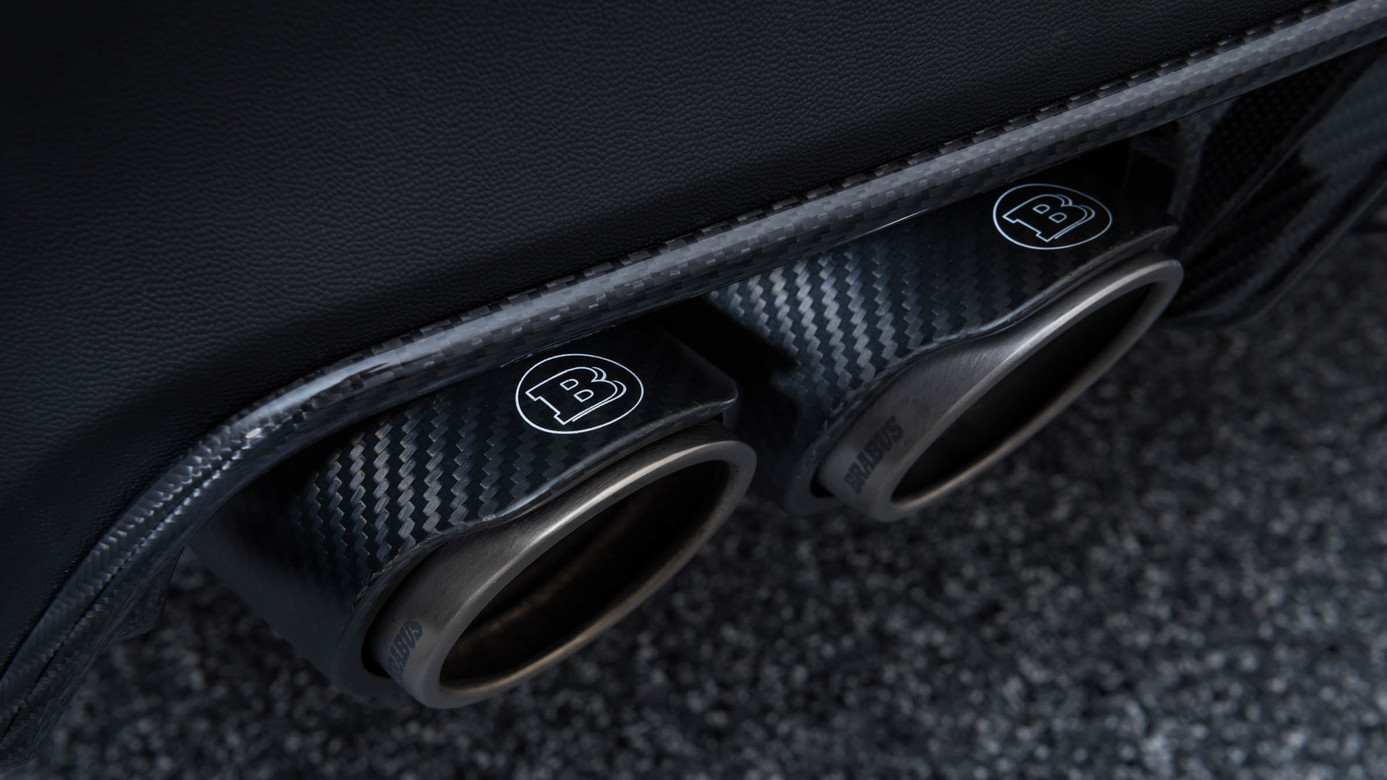 Sport exhaust system Brabus Carbon for Mercedes GLС AMG X253 AMG GLC 63