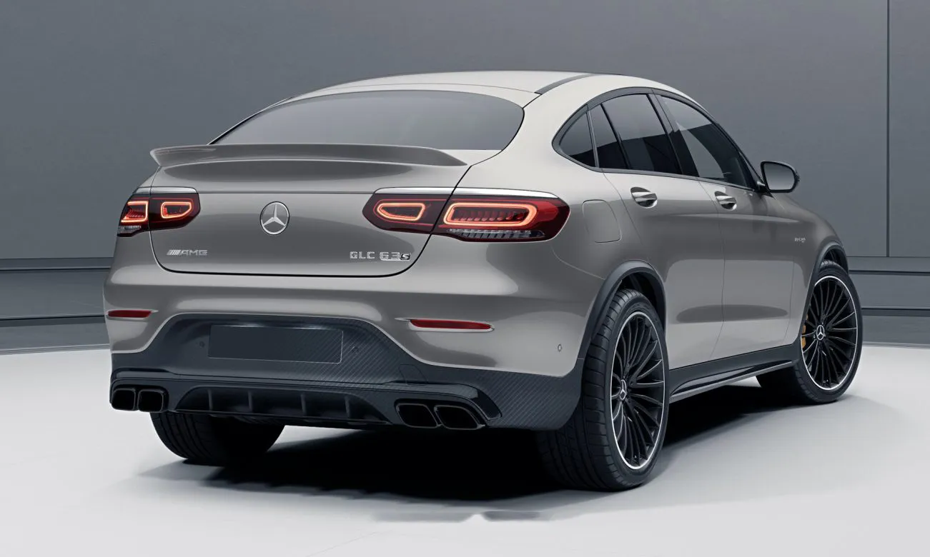 Rear bumper diffusor 63 Design Carbon for Mercedes-Benz GLC Coupe C253