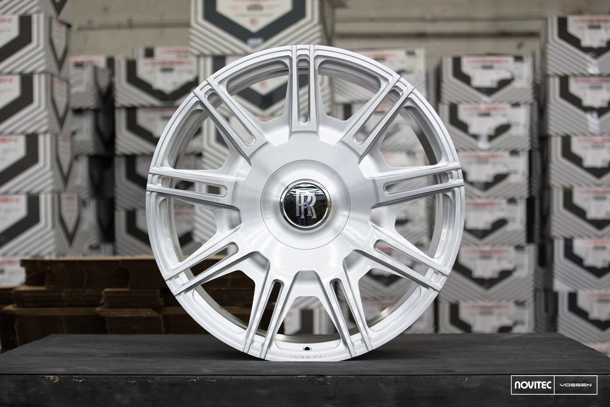Vossen SP2 forged wheel — mounted on vehicle
