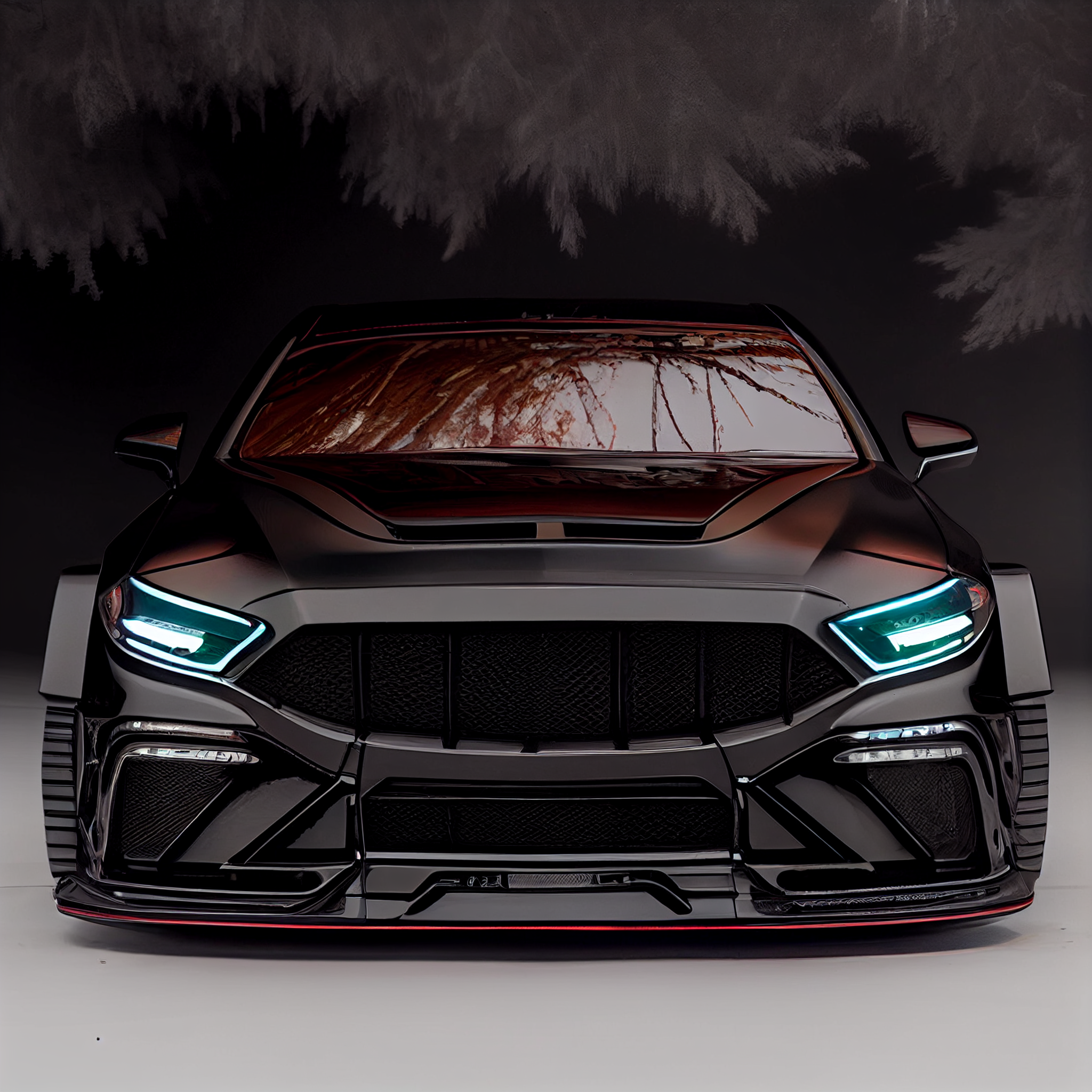 AI Custom Design Wide Body Front Bumper for Mercedes-Benz S-class W223 AMG Ver1.2