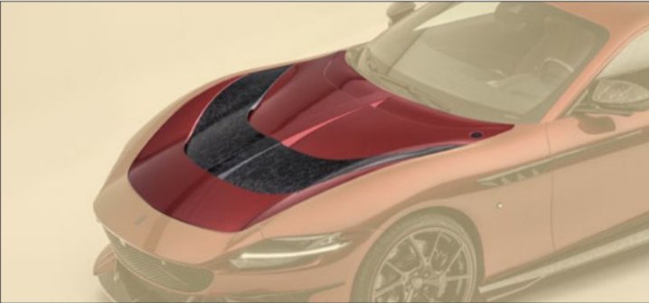 Front bonnet Mansory Carbon for Ferrari Roma Soft kit