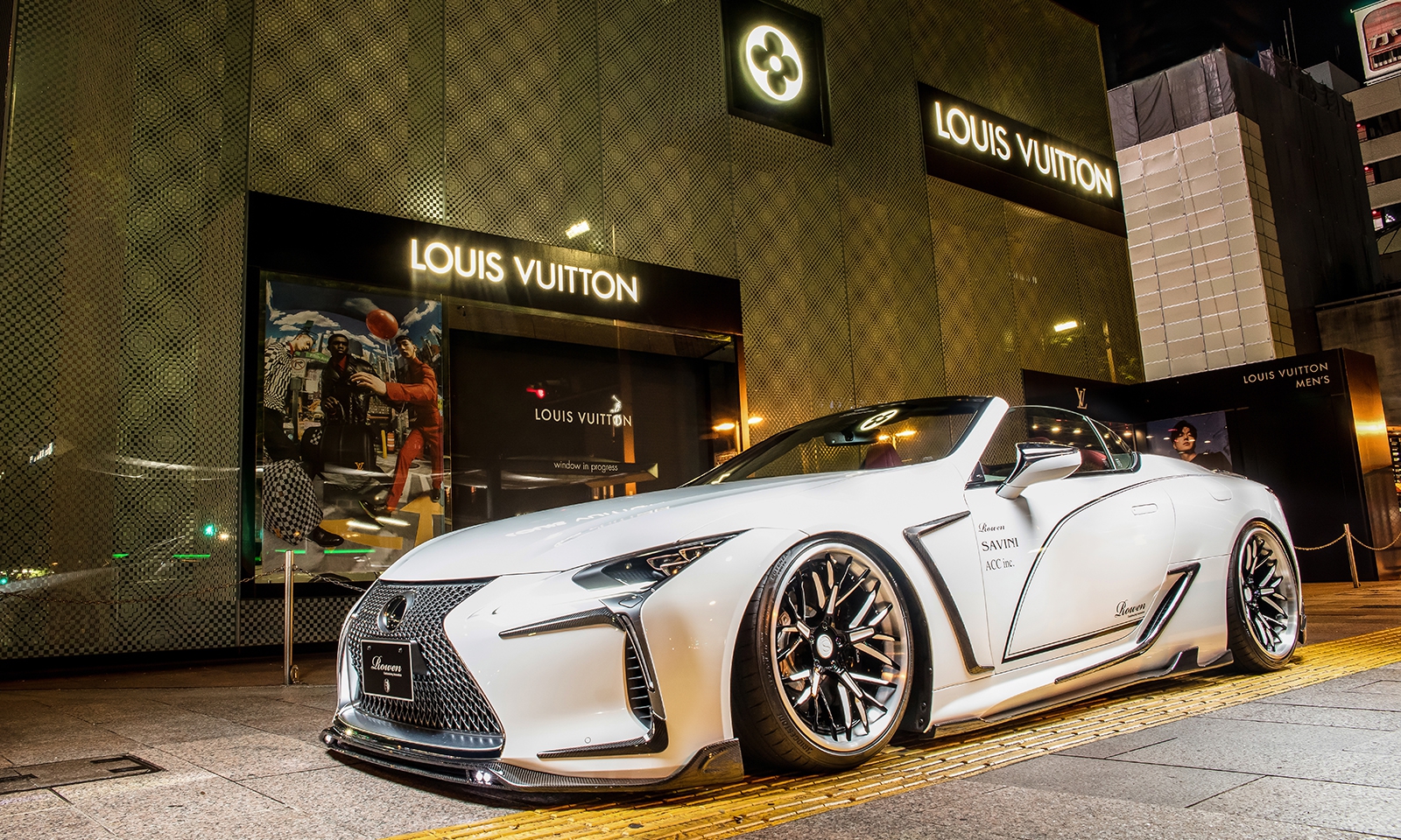 Check our price and buy Rowen body kit for Lexus LC500 Convertible DCF-Edition 2020!