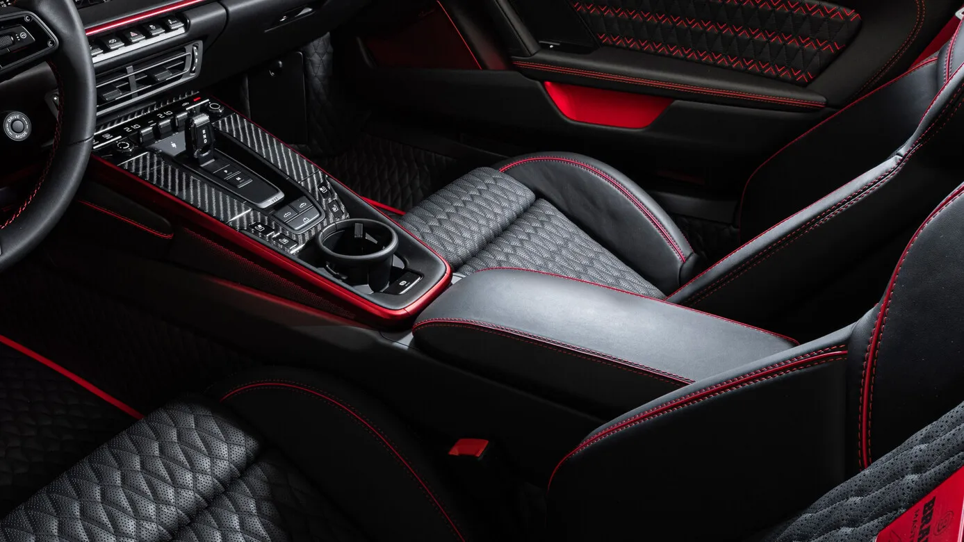 Leather center console Brabus for Porsche 911 Turbo
