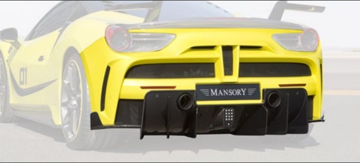 Rear kit 4xx high flap Mansory Carbon for Ferrari 488 Siracusa 4XX