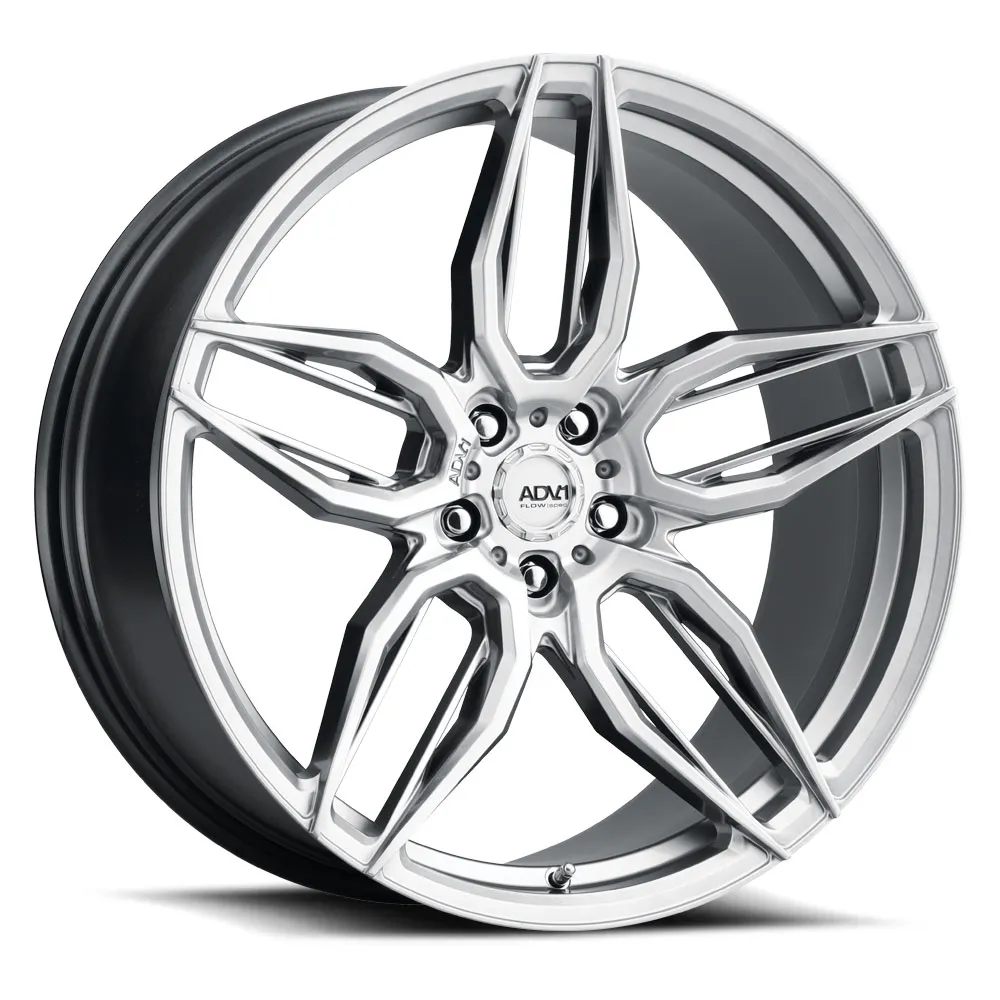 ADV.1 ADV005 FlowSpec Flow-Formed Wheel in Platinum — 3/4 front view render