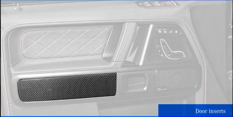 Dashboard and door inserts Renegade Design for Mercedes Benz G-class W463A