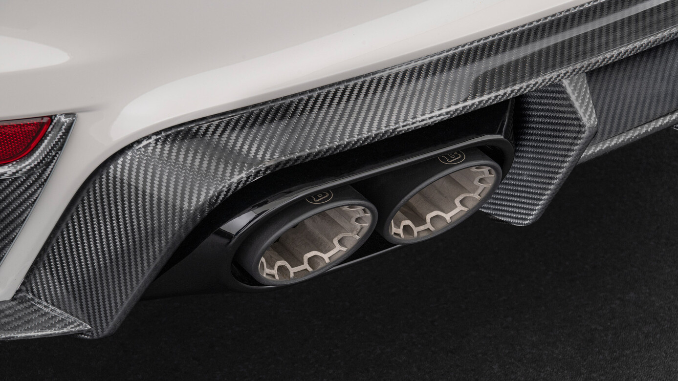 Sports exhaust system BS style Carbon for Porsche 911 Turbo