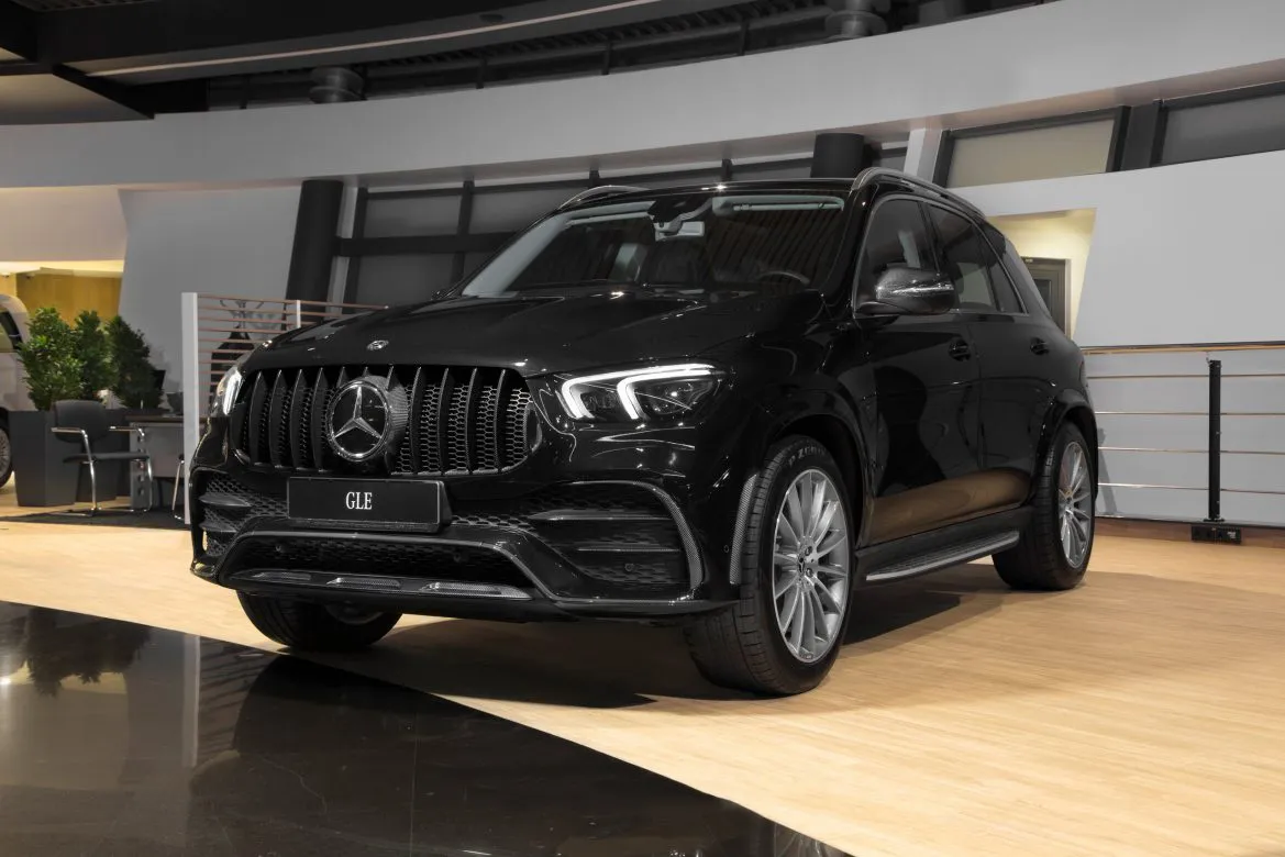 Radiator grille carbon for Mercedes-Benz GLE V 167 AMG Line