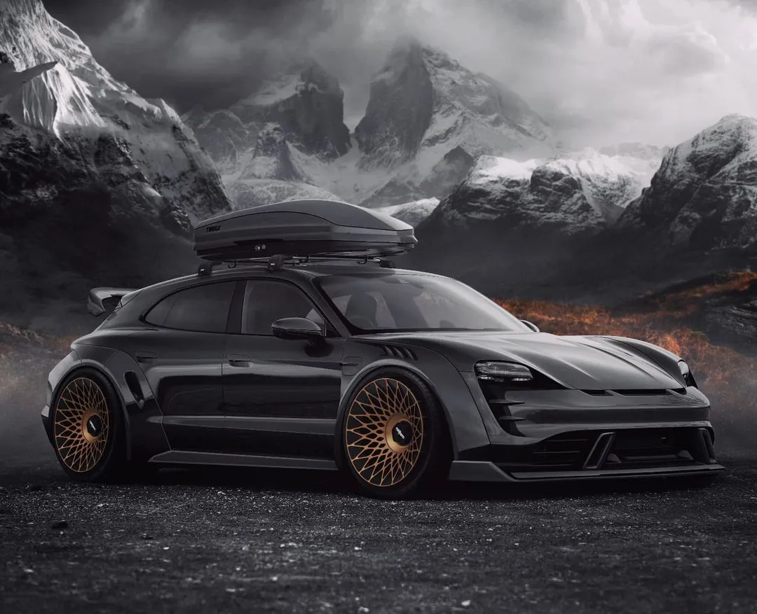 Porsche Taycan Sport Turismo Custom Body Kit by Ildar Project