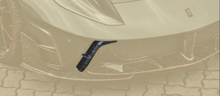 Splitter for front bumper Mansory Carbon for Ferrari 812 Stallone  V2