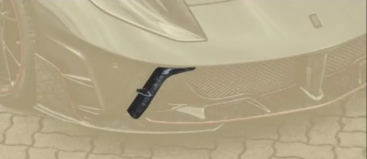 Splitter for front bumper Mansory Carbon for Ferrari 812 Stallone  V2