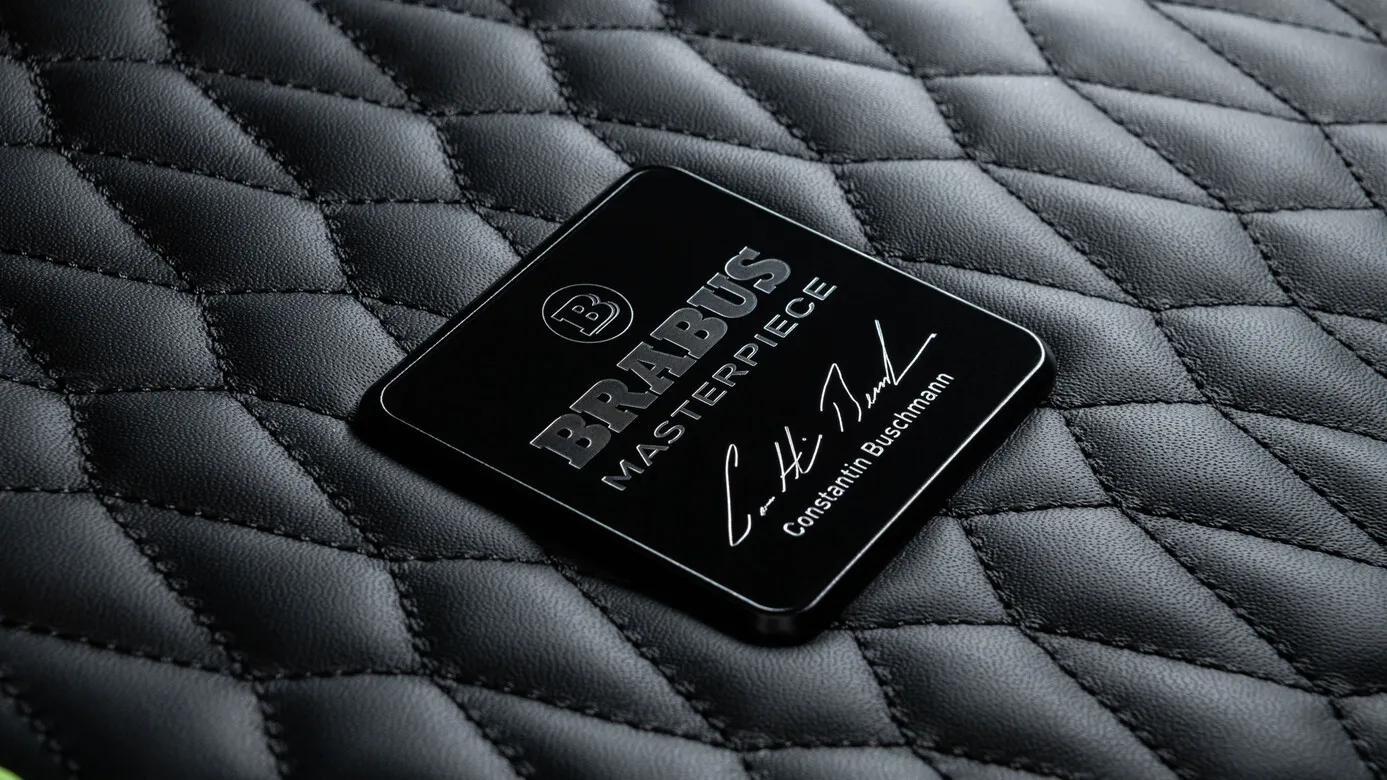 Floor mats leather quilted Brabus Carbon for Porsche Taycan
