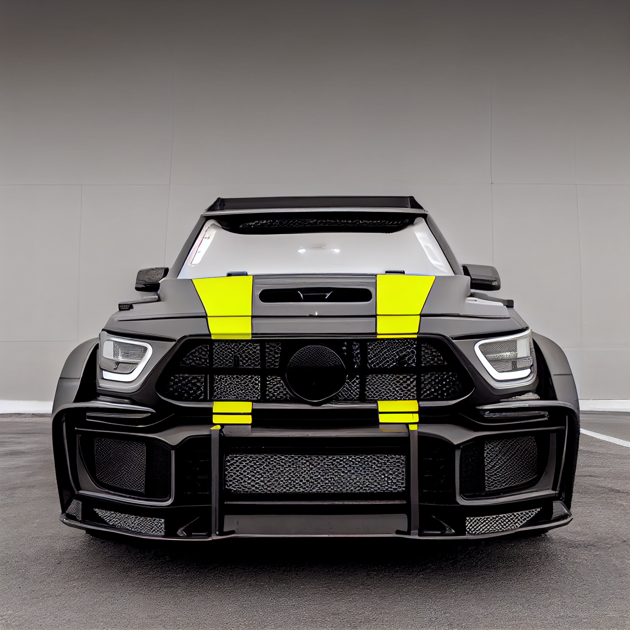 AI Custom Design Wide Body Front Bumper for Mercedes-Benz G-class W463 AMG 63 Ver3.3