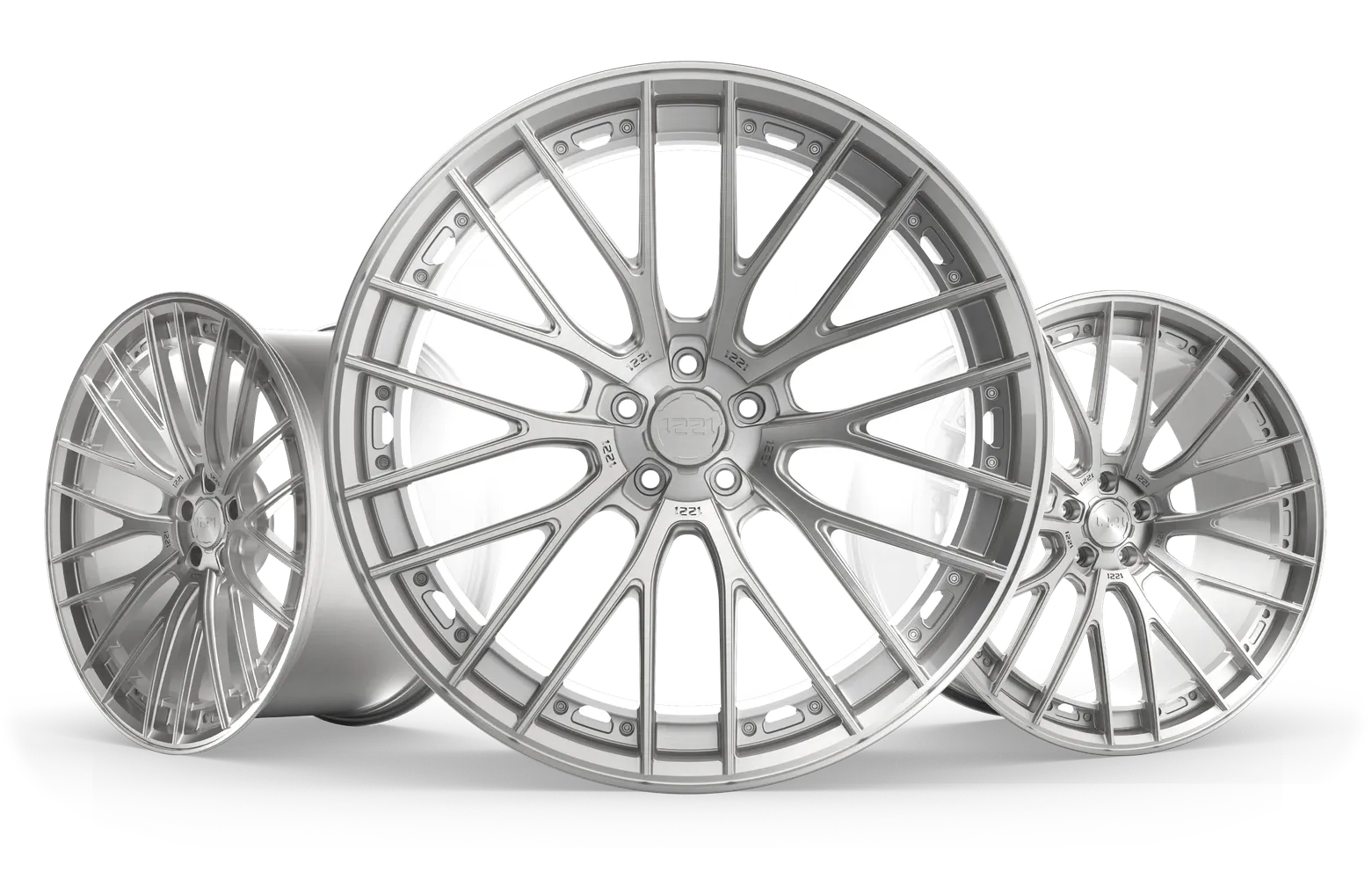 1221 Wheels 0440 AP1X Forged Wheels — Brushed Gloss Clear view