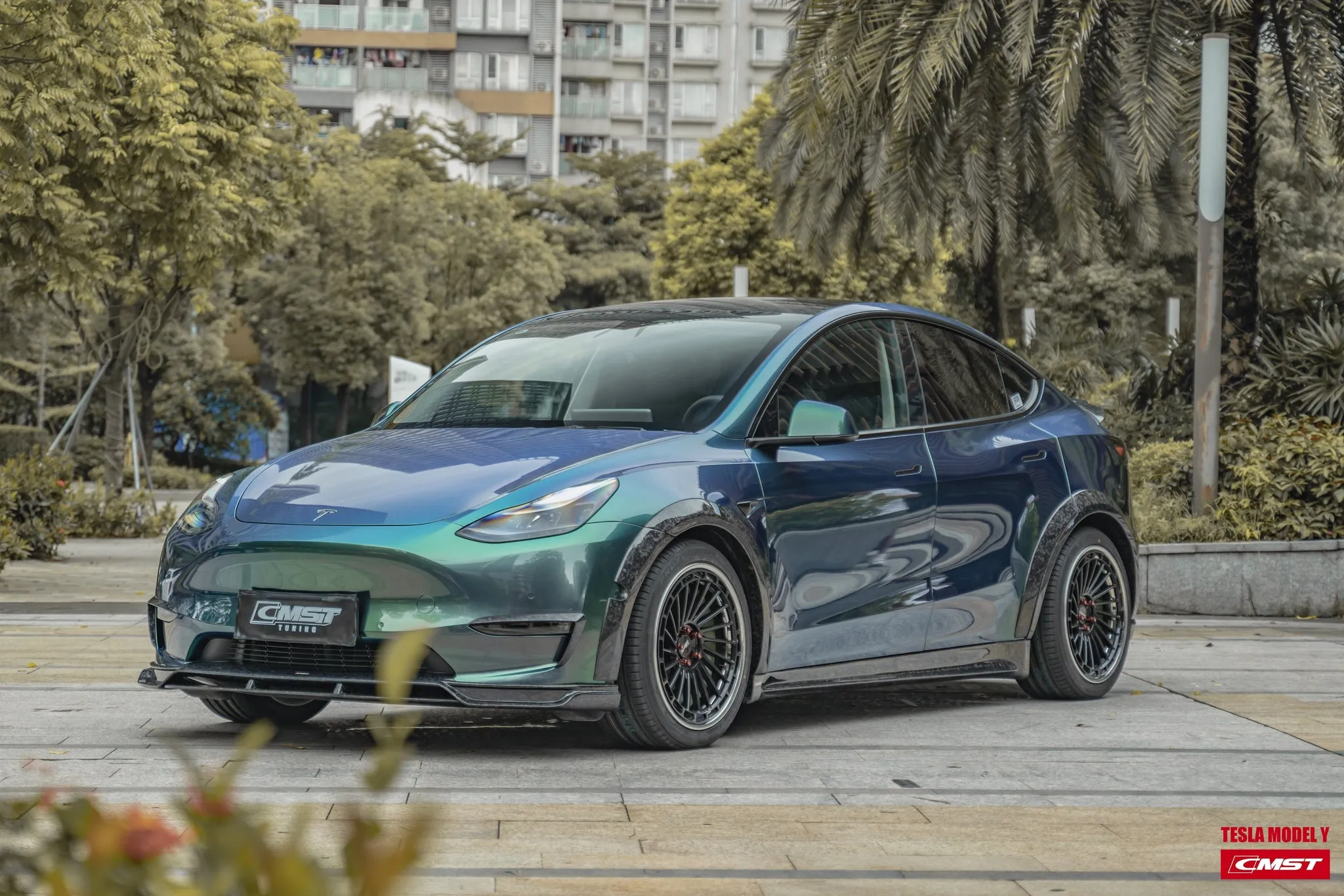 Check our price and buy CMST Carbon Fiber Body Kit set for Tesla Model Y!