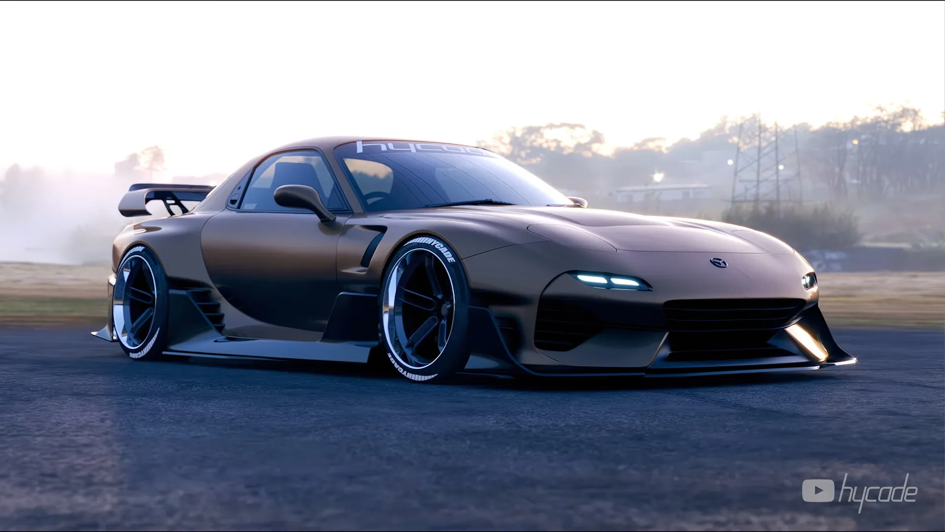 Mazda RX7 Custom Wide Body Kit by Hycade