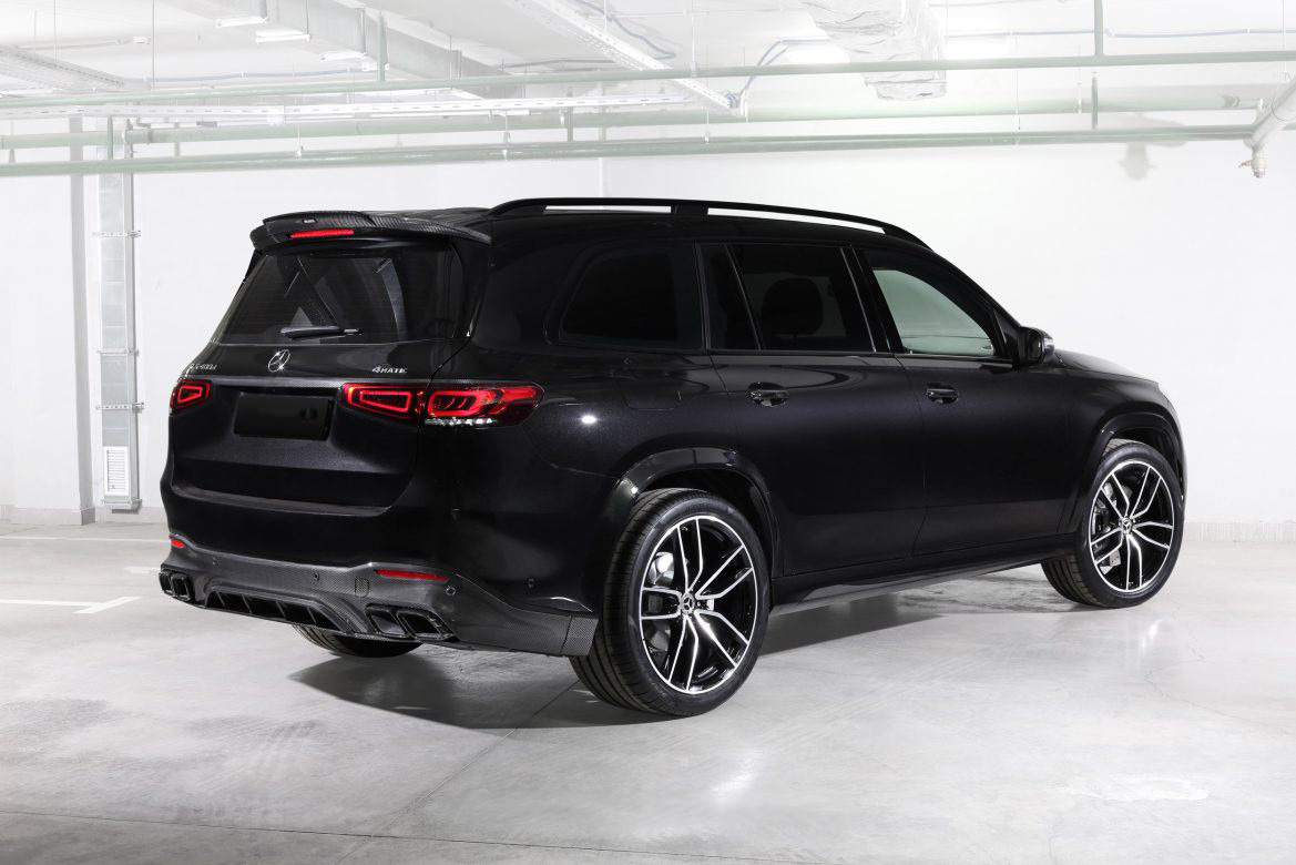 Trunk add-on above tail lights BS Style Carbon for Mercedes-Benz GLS 800 AMG X167 AMG GLS 63