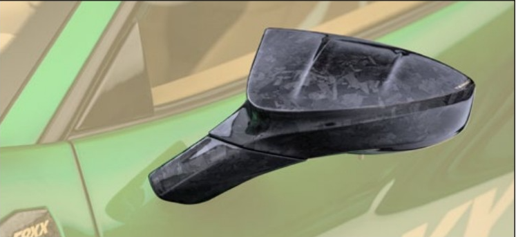 Mirror II housing and mirror foot Mansory Carbon for Ferrari 488 Siracusa 4XX
