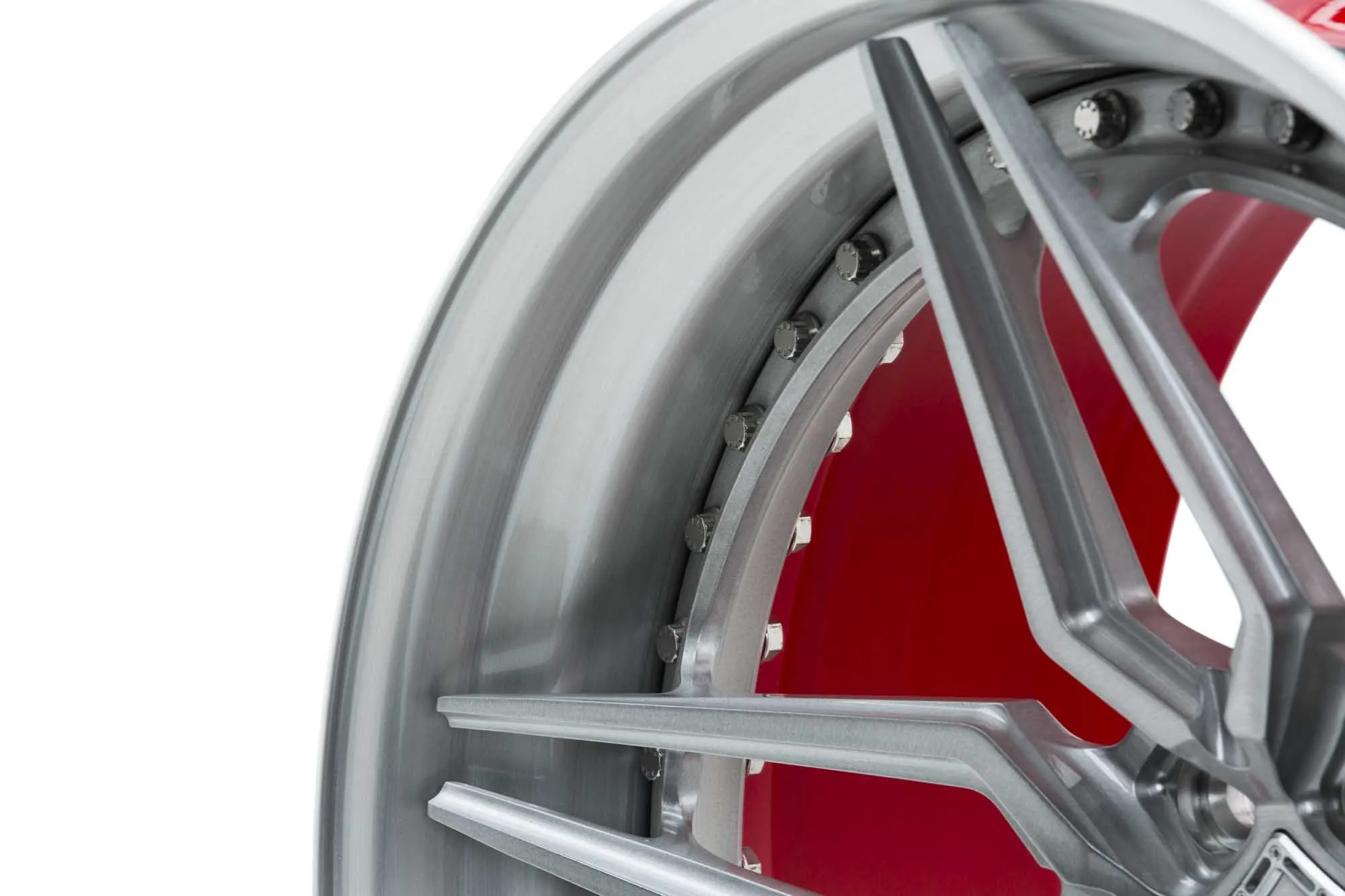 Vossen M X1 3 PIECE 3-piece forged wheel — close-up spoke detail
