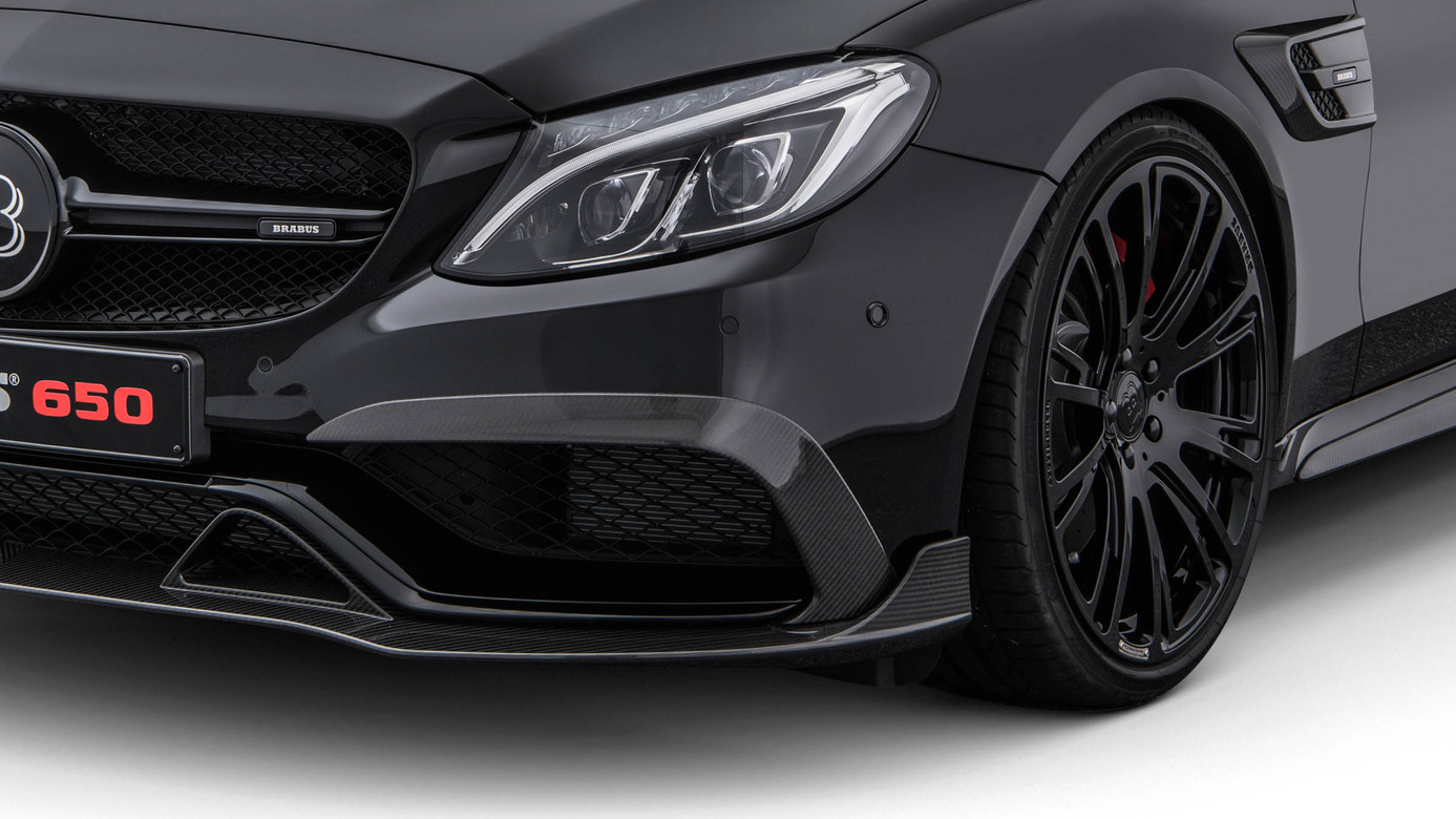 Front fascia attachments Brabus Carbon for Mercedes C-class A 205 AMG C 63