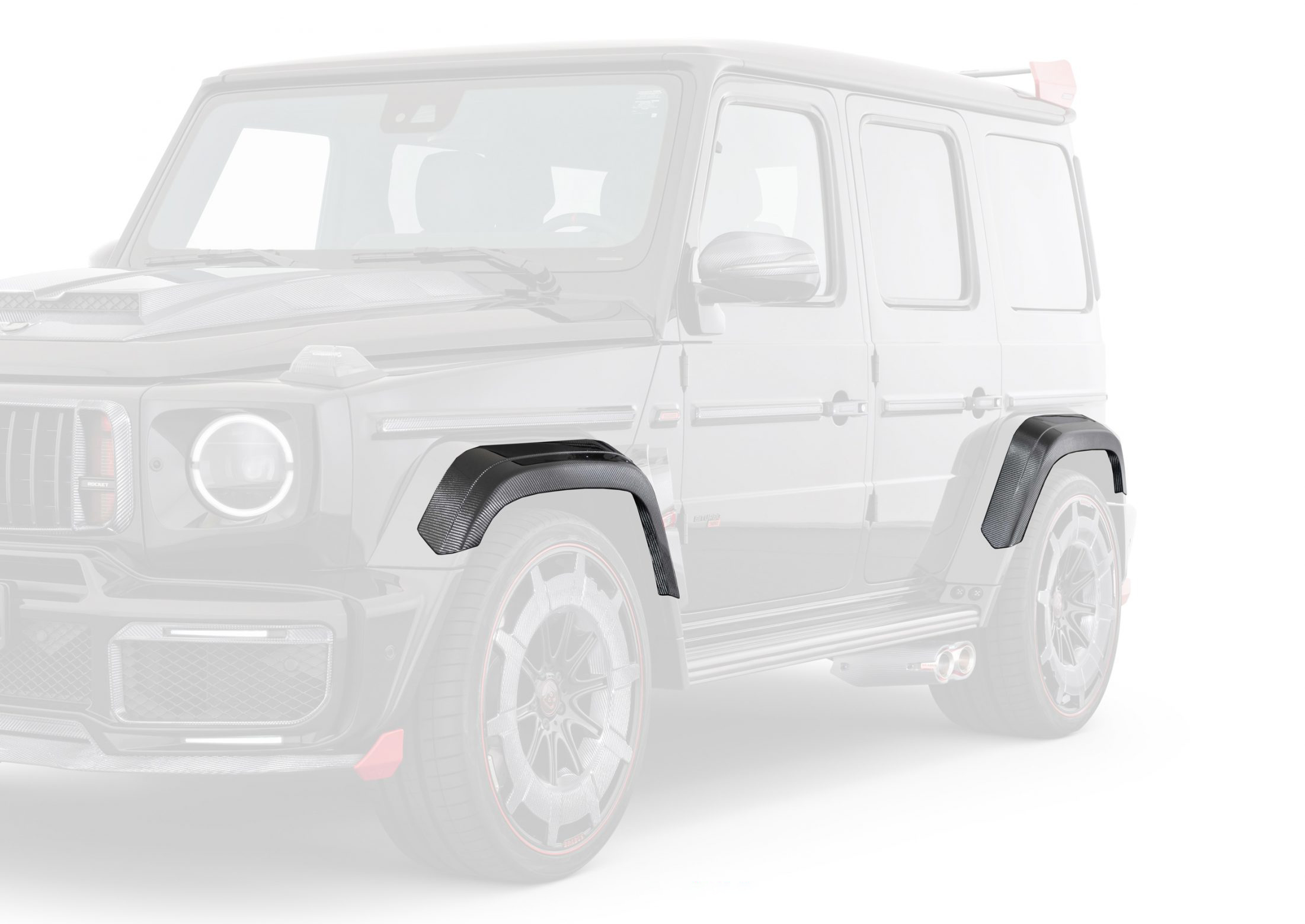 Rocket Edition Carbon Fiber Body kit set Brabus 900 for Mercedes-Benz  G-class W463A AMG G63