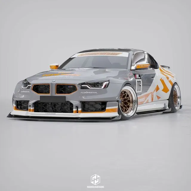 BMW M2 G87 Custom Wide Body Kit by Hugo Silva