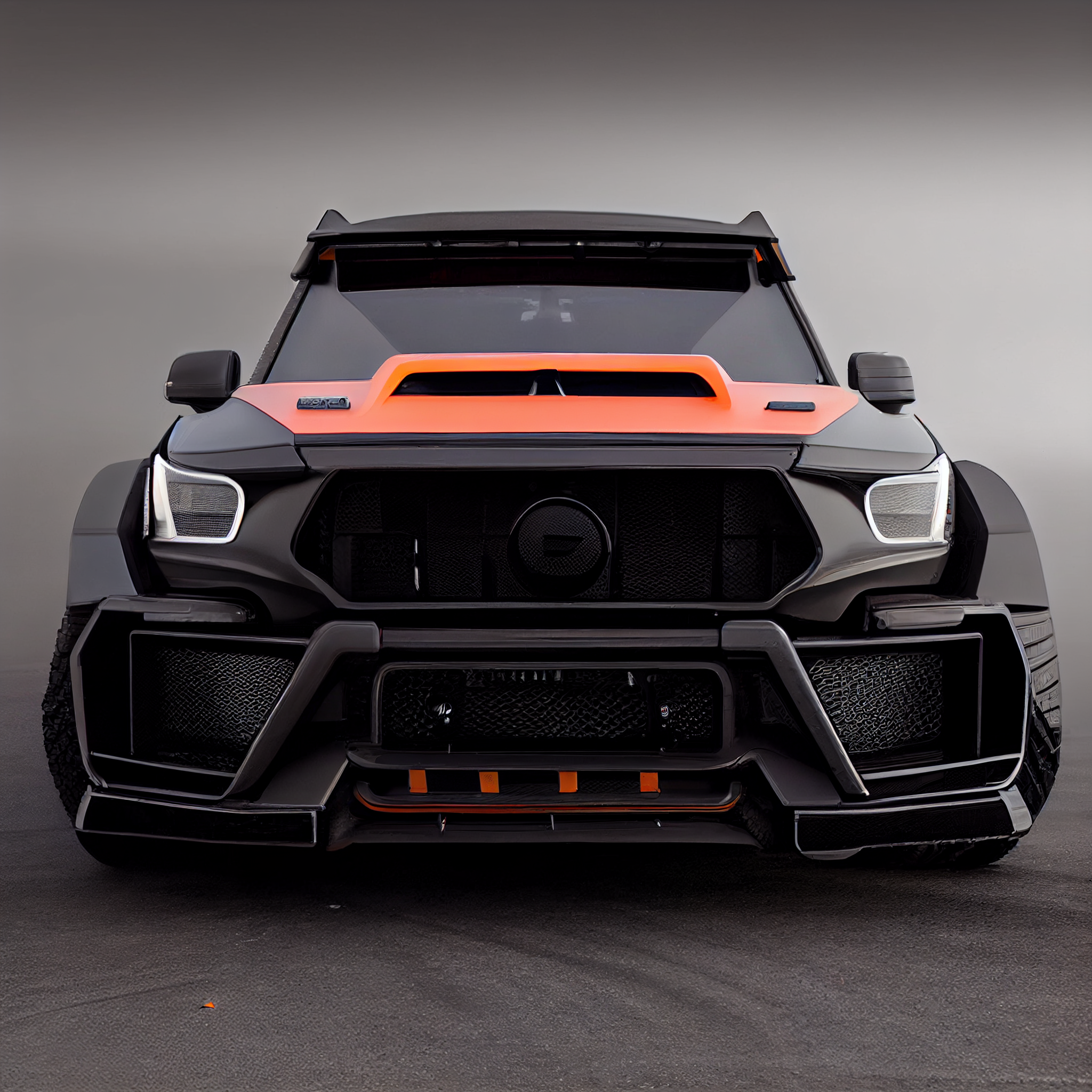 AI Custom Design Wide Body Front Bumper for Mercedes-Benz G-class W463 AMG 63 Ver3.3