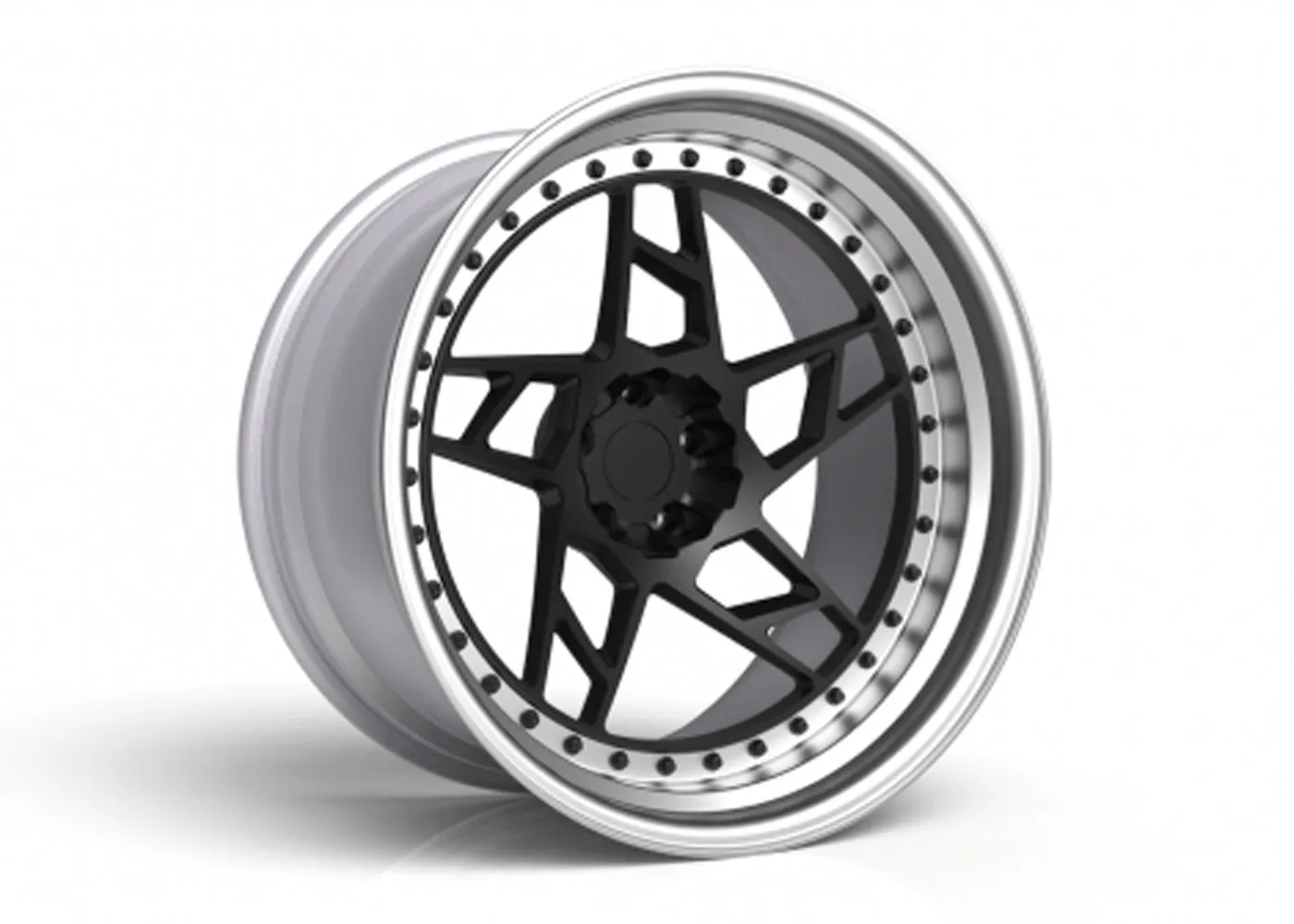 3SDM 3.71-T2 FR Series 3-Piece Forged Wheel — studio render
