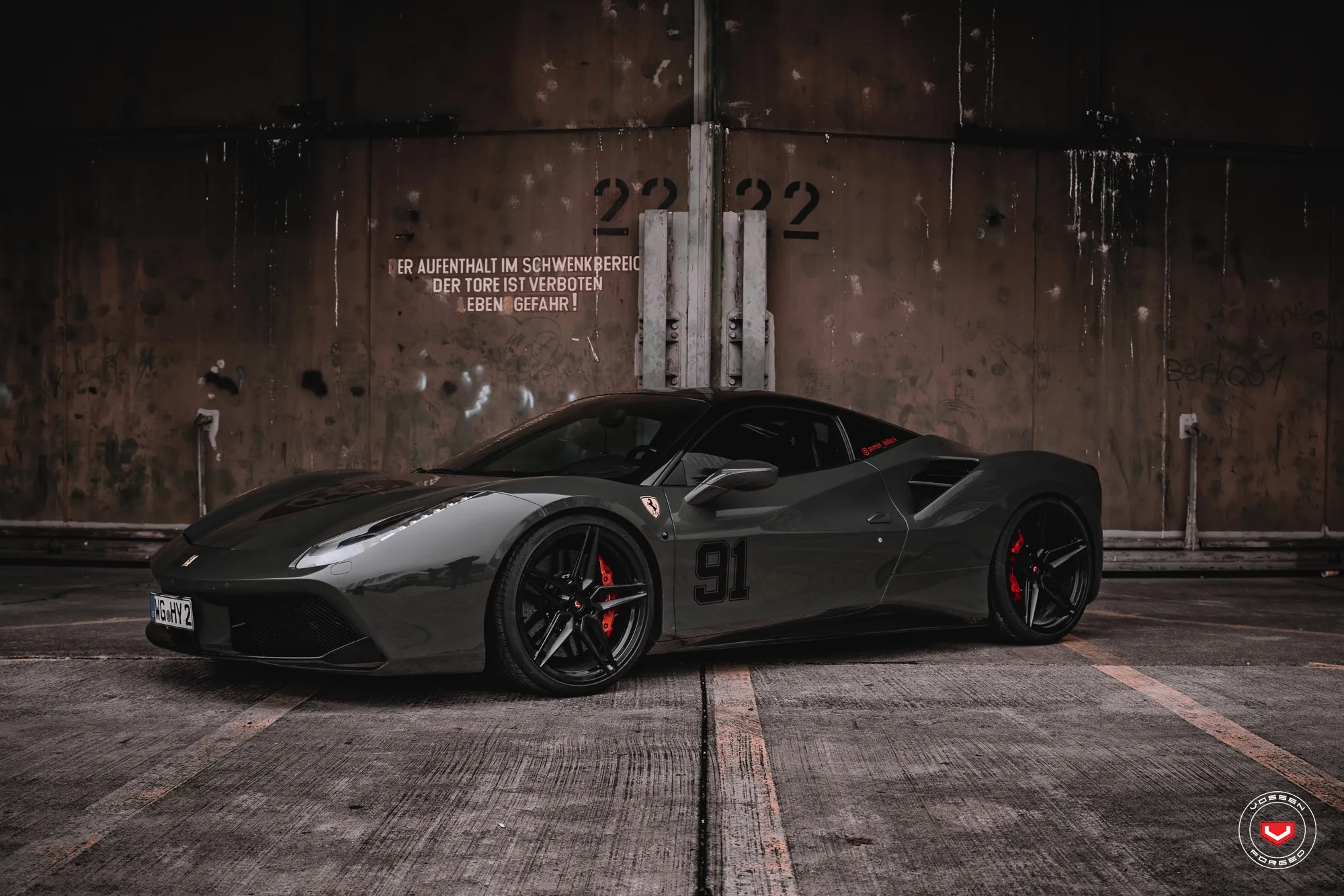 Vossen EVO 1 forged wheel — finish detail