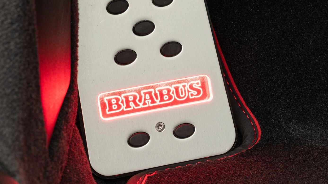 Illuminated foot rest Brabus for Porsche 911 992 Turbo