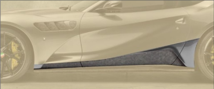 Side panels Mansory Carbon for Ferrari 812 Stallone GTS