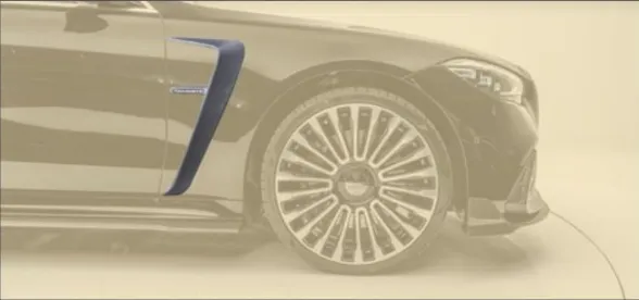 Air outtake for front fender Mansory Carbon for Mercedes S-class  W223