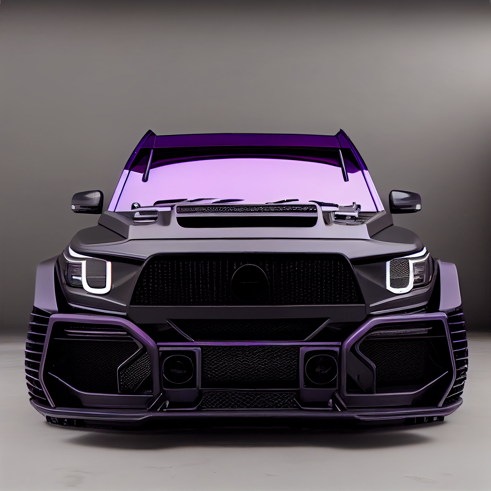 AI Custom Design Wide Body Front Bumper for Mercedes-Benz G-class W463 AMG 63 Ver3.2