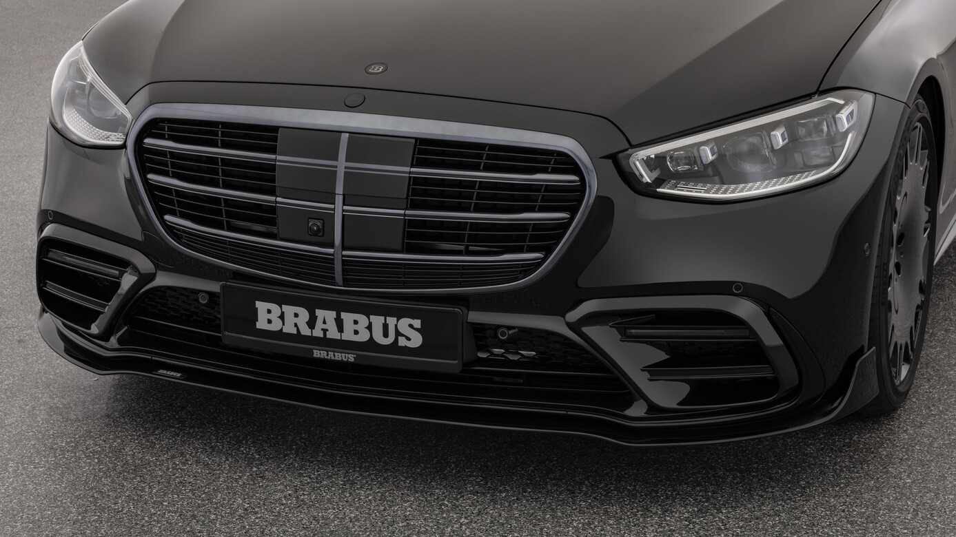 Front bumper inserts Brabus PUR-R-RIM for Mercedes S-class W 223 AMG Line