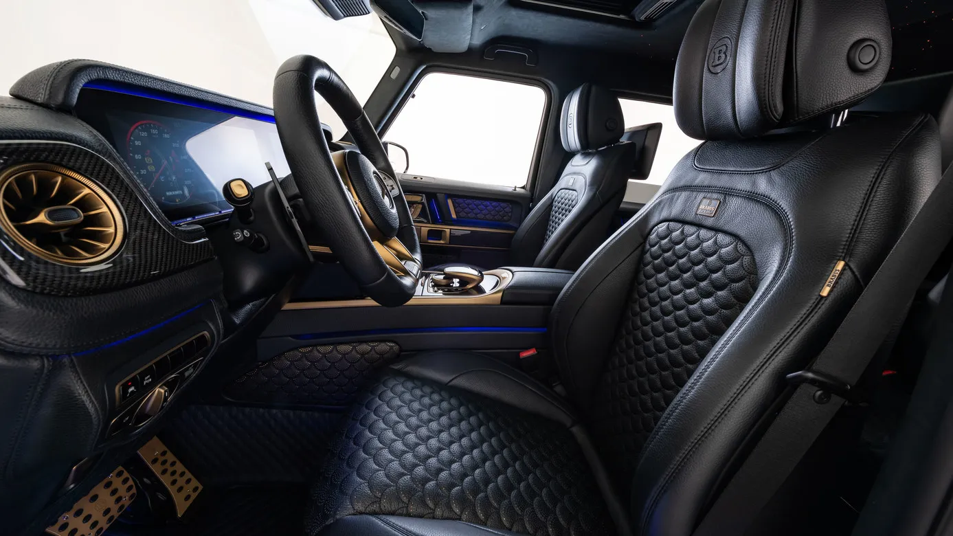 Brabus Black & Gold style interior for Mercedes G-class W463A AMG G 63