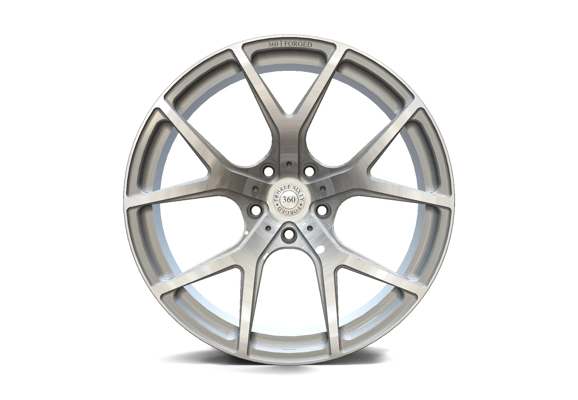 360 Forged Mesh 5 Series One — forged monoblock wheel press shot