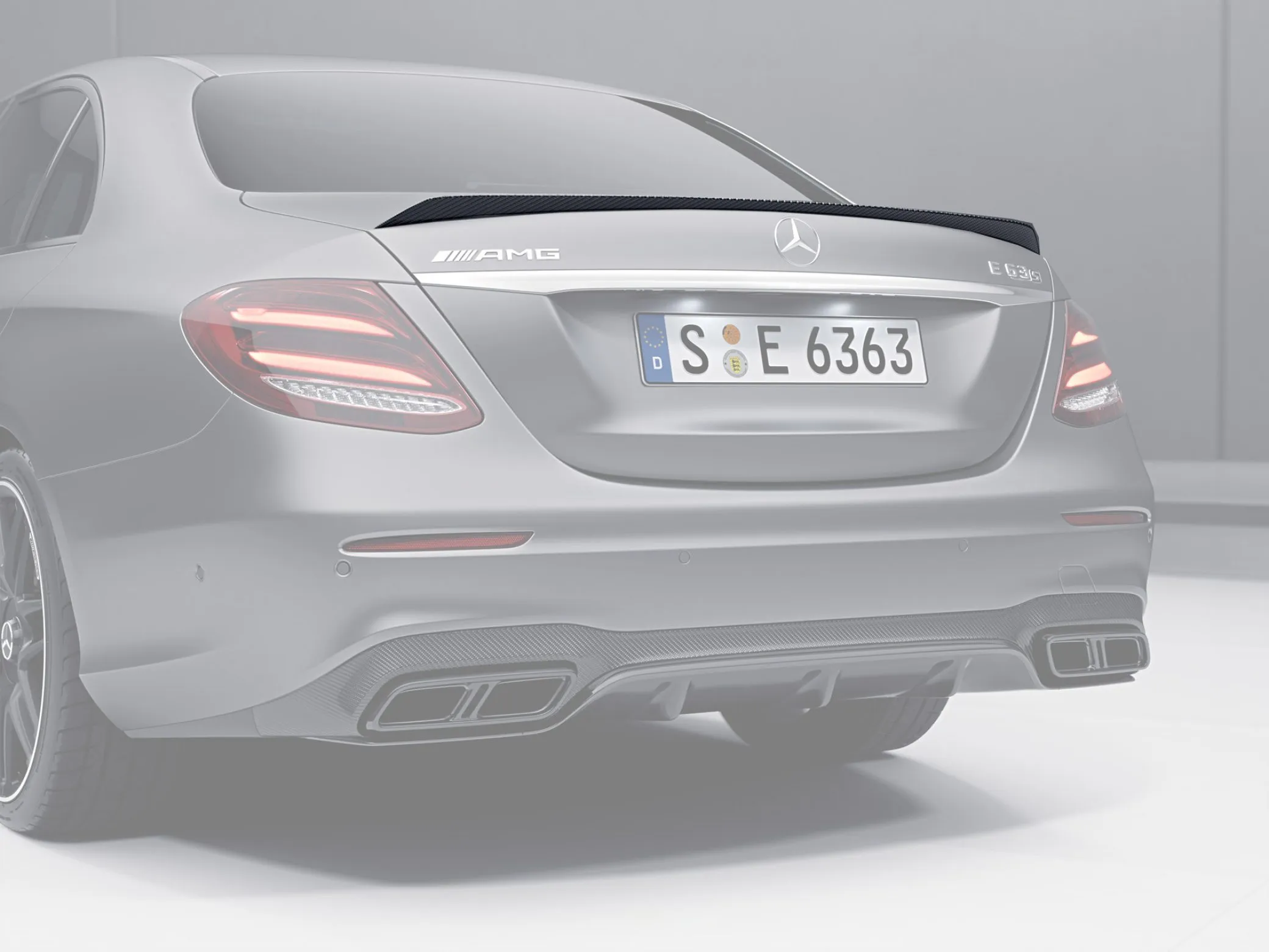 Trunk spoiler carbon for Mercedes E-class W 213 E 180 - AMG E 43 | AMG Line