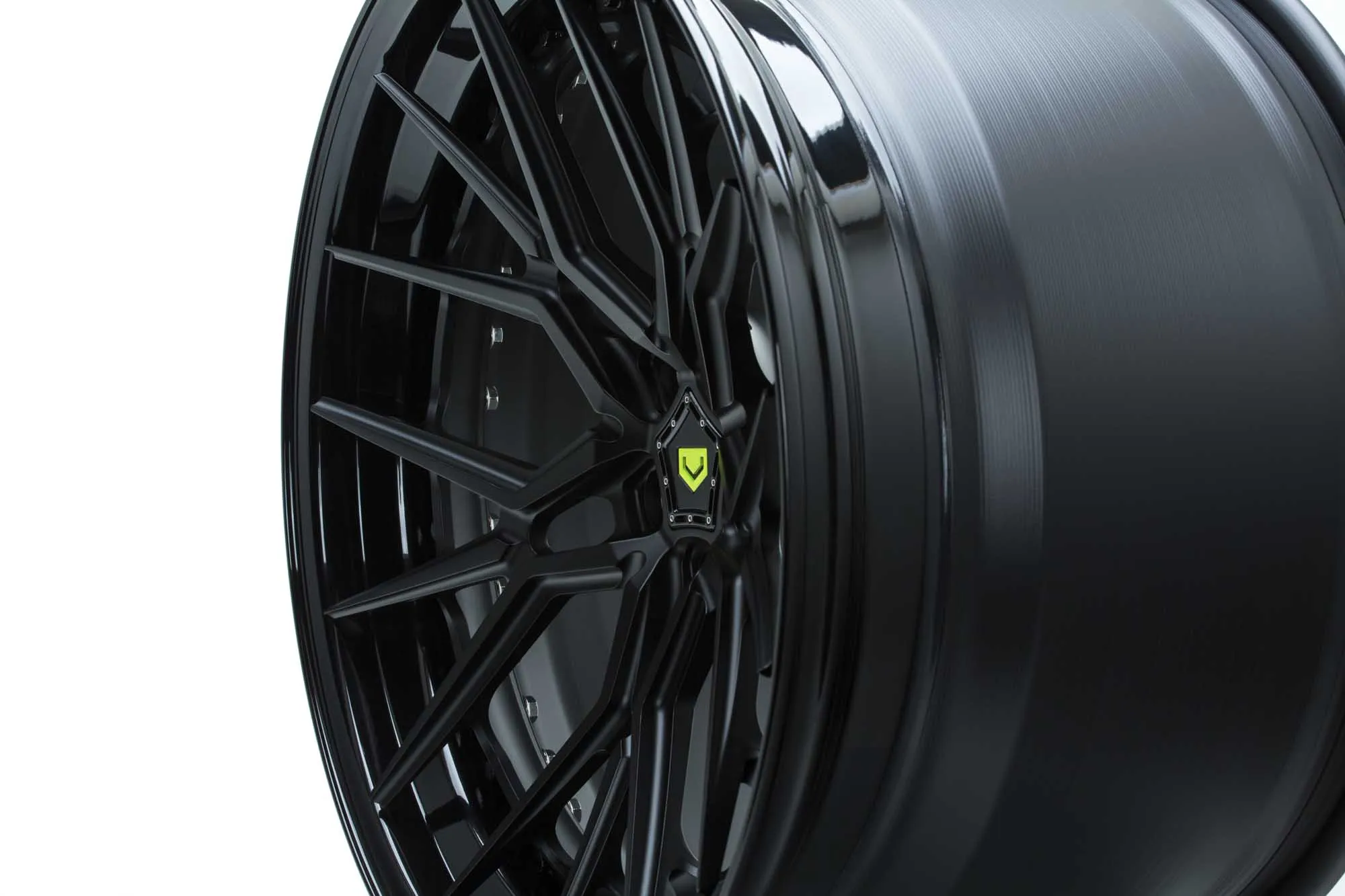 Vossen M X3 3 PIECE 3-piece forged wheel — rear angle