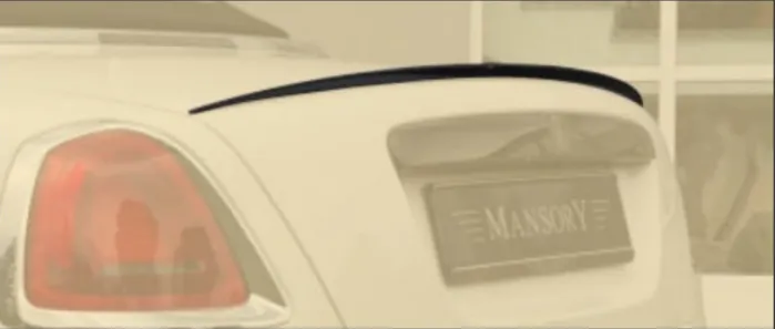 Rear decklid spoiler wide Mansory Carbon for Rolls-Royce Dawn Soft kit