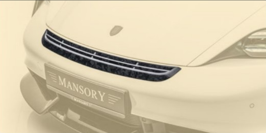 Air splitter for front bumper Mansory Carbon for Porsche Taycan