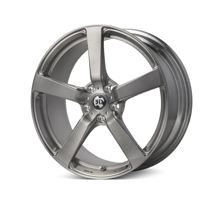 3D Design Type 3 Forged Brushed 19 inch — front view