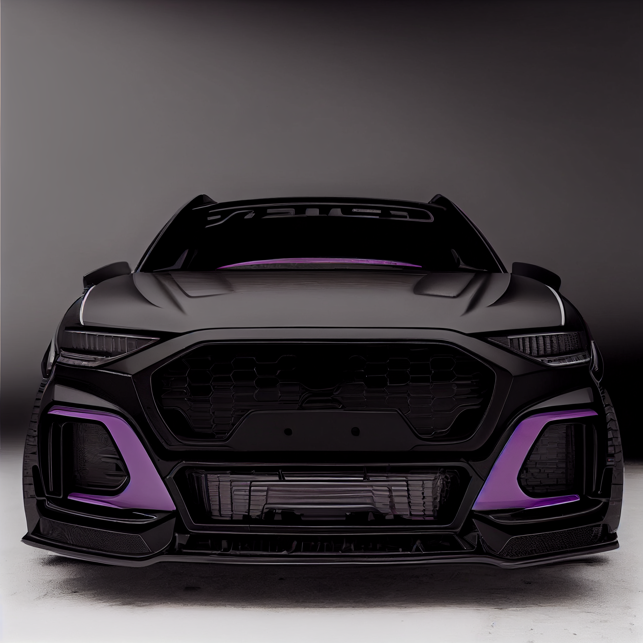AI Custom Design Wide Body Front Bumper for Audi Q3 Ver 2.2