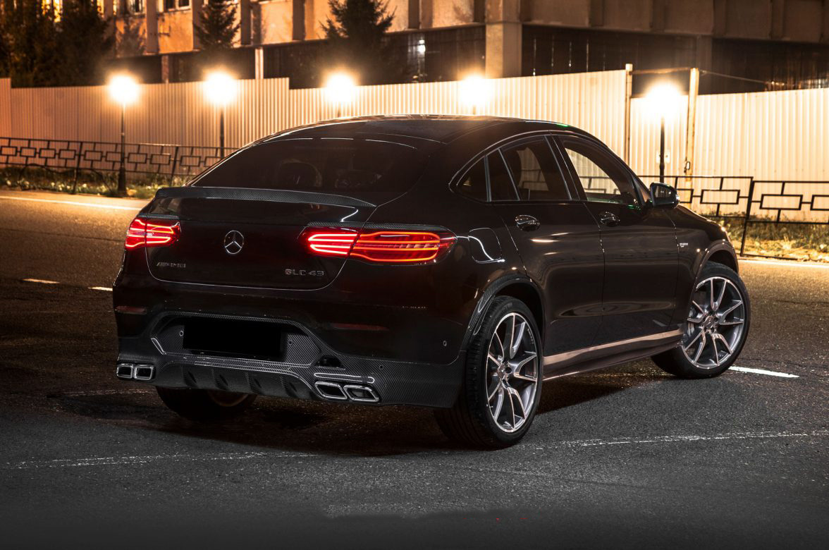 Trunk add on above tail lights Carbon for Mercedes GLC Coupe AMG C 253 AMG GLC 63
